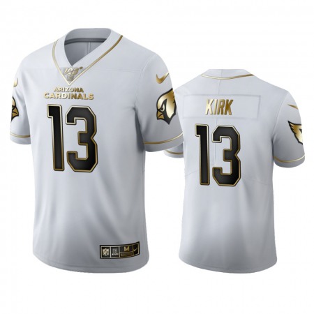 Arizona Cardinals #13 Christian Kirk Men's Nike White Golden Edition Vapor Limited NFL 100 Jersey