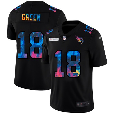 Arizona Cardinals #18 A.J. Green Men's Nike Multi-Color Black 2020 NFL Crucial Catch Vapor Untouchable Limited Jersey