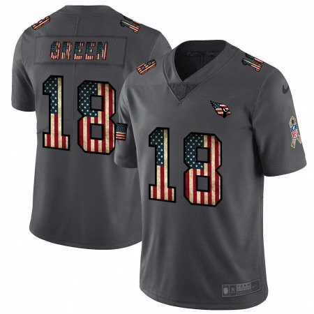 Arizona Cardinals #18 A.J. Green Nike 2018 Salute to Service Retro USA Flag Limited NFL Jersey