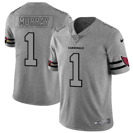 Arizona Cardinals #1 Kyler Murray Men's Nike Gray Gridiron II Vapor Untouchable Limited NFL Jersey