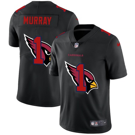 Arizona Cardinals #1 Kyler Murray Men's Nike Team Logo Dual Overlap Limited NFL Jersey Black
