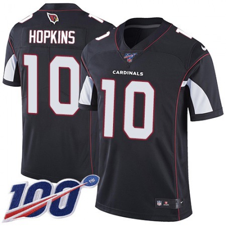 Nike Cardinals #10 DeAndre Hopkins Black Alternate Men's Stitched NFL 100th Season Vapor Untouchable Limited Jersey