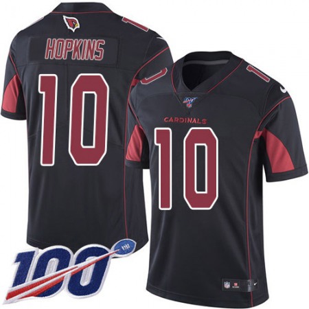 Nike Cardinals #10 DeAndre Hopkins Black Men's Stitched NFL Limited Rush 100th Season Jersey