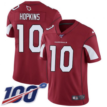 Nike Cardinals #10 DeAndre Hopkins Red Team Color Men's Stitched NFL 100th Season Vapor Untouchable Limited Jersey