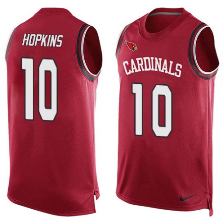 Nike Cardinals #10 DeAndre Hopkins Red Team Color Men's Stitched NFL Limited Tank Top Jersey