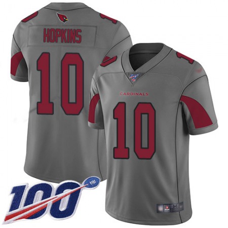 Nike Cardinals #10 DeAndre Hopkins Silver Men's Stitched NFL Limited Inverted Legend 100th Season Jersey