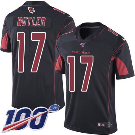 Nike Cardinals #17 Hakeem Butler Black Men's Stitched NFL Limited Rush 100th Season Jersey