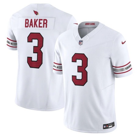 Arizona Cardinals #3 Budda Baker Nike Men's White Vapor F.U.S.E. Limited Jersey