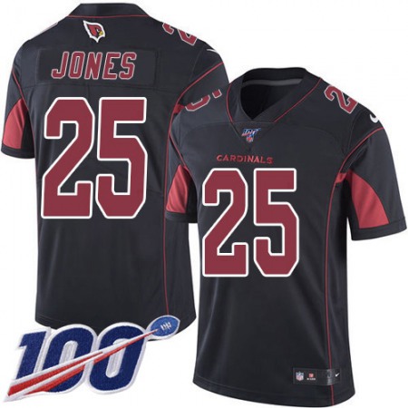 Nike Cardinals #25 Chris Jones Black Men's Stitched NFL Limited Rush 100th Season Jersey