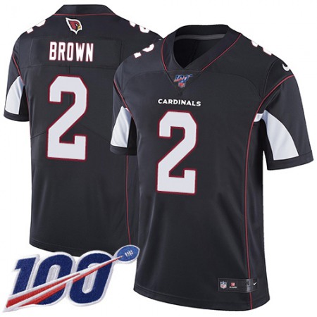 Nike Cardinals #2 Marquise Brown Black Alternate Men's Stitched NFL 100th Season Vapor Untouchable Limited Jersey
