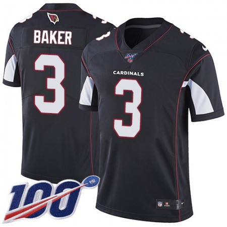 Nike Cardinals #3 Budda Baker Black Alternate Men's Stitched NFL 100th Season Vapor Untouchable Limited Jersey