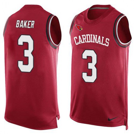 Nike Cardinals #3 Budda Baker Red Team Color Men's Stitched NFL Limited Tank Top Jersey