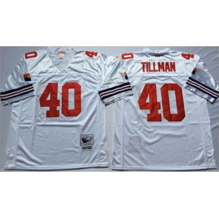 Mitchell And Ness Cardinals #40 Pat Tillman White Throwback Stitched NFL Jersey