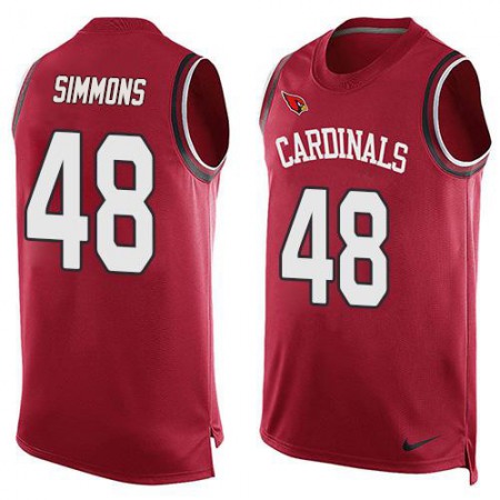 Nike Cardinals #48 Isaiah Simmons Red Team Color Men's Stitched NFL Limited Tank Top Jersey