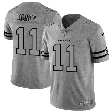 Atlanta Falcons #11 Julio Jones Men's Nike Gray Gridiron II Vapor Untouchable Limited NFL Jersey