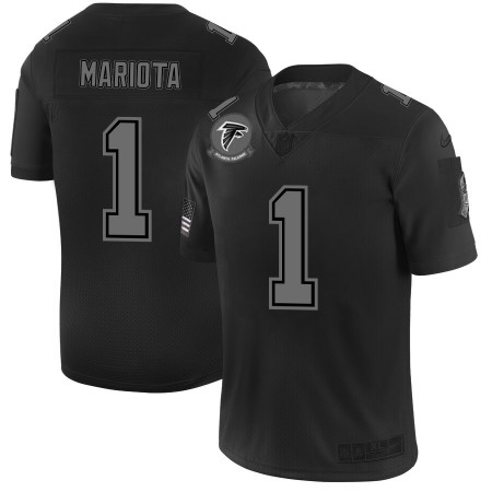 Atlanta Falcons #1 Marcus Mariota Men's Nike Black 2019 Salute to Service Limited Stitched NFL Jersey