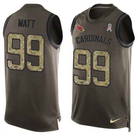 Nike Cardinals #99 J.J. Watt Green Men's Stitched NFL Limited Salute To Service Tank Top Jersey