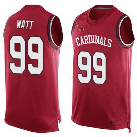 Nike Cardinals #99 J.J. Watt Red Team Color Men's Stitched NFL Limited Tank Top Jersey