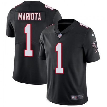 Nike Falcons #1 Marcus Mariota Black Alternate Men's Stitched NFL Vapor Untouchable Limited Jersey