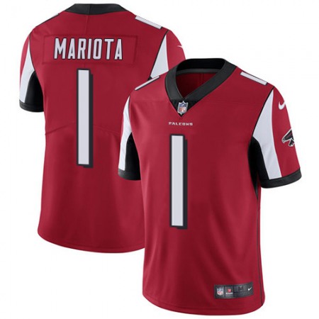 Nike Falcons #1 Marcus Mariota Red Team Color Men's Stitched NFL Vapor Untouchable Limited Jersey