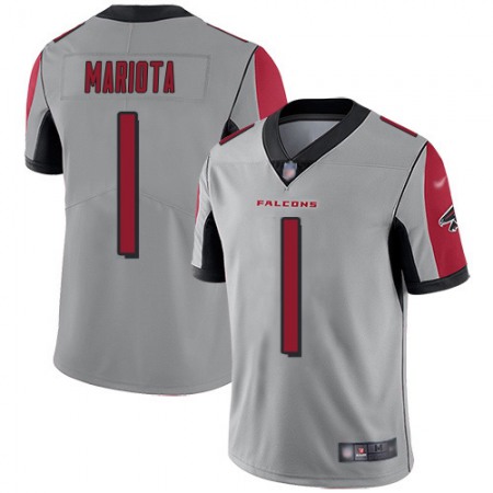 Nike Falcons #1 Marcus Mariota Silver Men's Stitched NFL Limited Inverted Legend Jersey