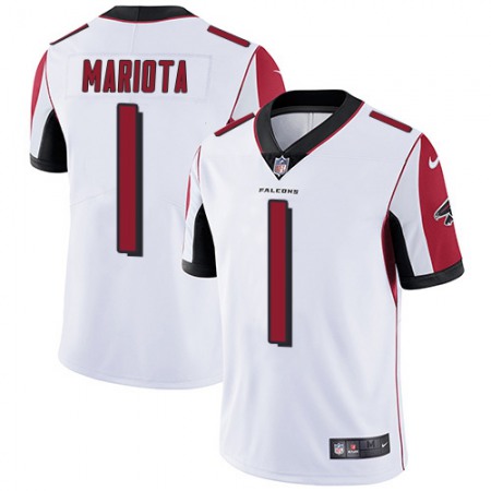 Nike Falcons #1 Marcus Mariota White Men's Stitched NFL Vapor Untouchable Limited Jersey
