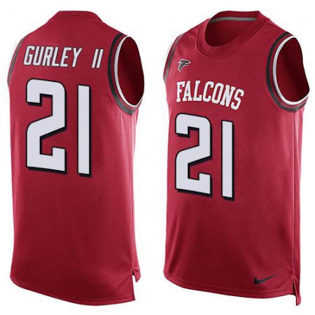Nike Falcons #21 Todd Gurley II Red Team Color Men's Stitched NFL Limited Tank Top Jersey
