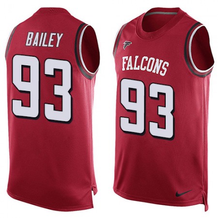 Nike Falcons #93 Allen Bailey Red Team Color Men's Stitched NFL Limited Tank Top Jersey