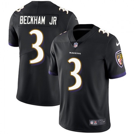 Nike Ravens #3 Odell Beckham Jr. Black Alternate Men's Stitched NFL Vapor Untouchable Limited Jersey