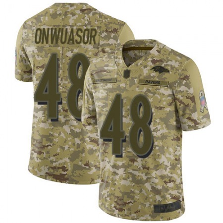 Nike Ravens #48 Patrick Onwuasor Camo Men's Stitched NFL Limited 2018 Salute To Service Jersey