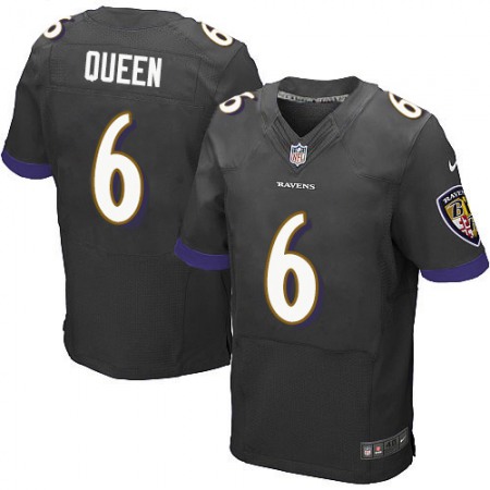 Nike Ravens #6 Patrick Queen Black Alternate Men's Stitched NFL New Elite Jersey