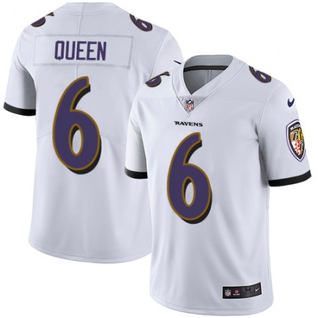 Nike Ravens #6 Patrick Queen White Men's Stitched NFL Vapor Untouchable Limited Jersey