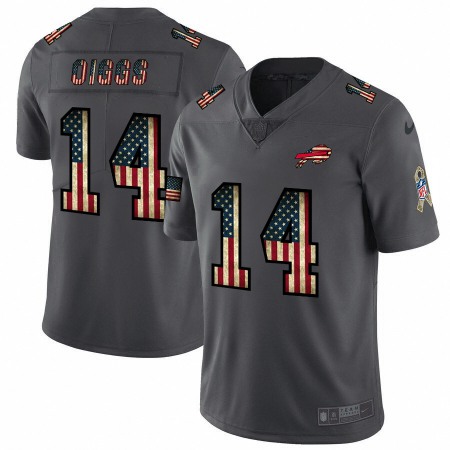 Buffalo Bills #14 Stefon Diggs Nike 2018 Salute to Service Retro USA Flag Limited NFL Jersey