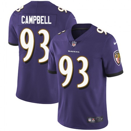 Nike Ravens #93 Calais Campbell Purple Team Color Men's Stitched NFL Vapor Untouchable Limited Jersey