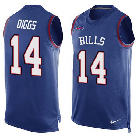 Nike Bills #14 Stefon Diggs Royal Blue Team Color Men's Stitched NFL Limited Tank Top Jersey