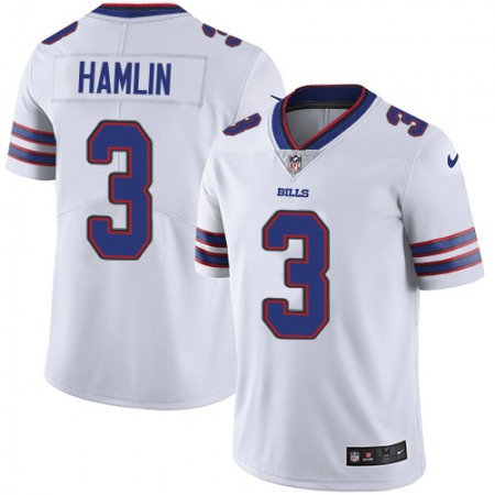 Nike Bills #3 Damar Hamlin White Men's Stitched NFL Vapor Untouchable Limited Jersey
