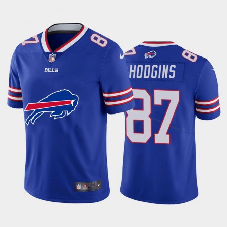 Buffalo Bills #87 Isaiah Hodgins Royal Blue Men's Nike Big Team Logo Vapor Limited NFL Jersey