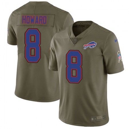 Buffalo Bills #8 O. J. Howard Olive Men's Stitched NFL Limited 2017 Salute To Service Jersey