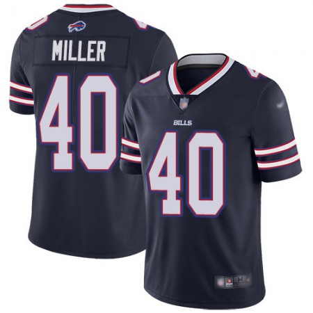 Nike Bills #40 Von Miller Navy Men's Stitched NFL Limited Inverted Legend Jersey