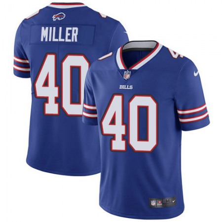 Nike Bills #40 Von Miller Royal Blue Team Color Men's Stitched NFL Vapor Untouchable Limited Jersey