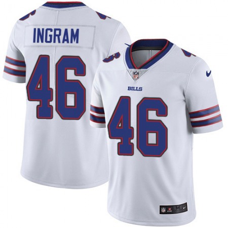 Nike Bills #46 Ja'Marcus Ingram White Men's Stitched NFL Vapor Untouchable Limited Jersey