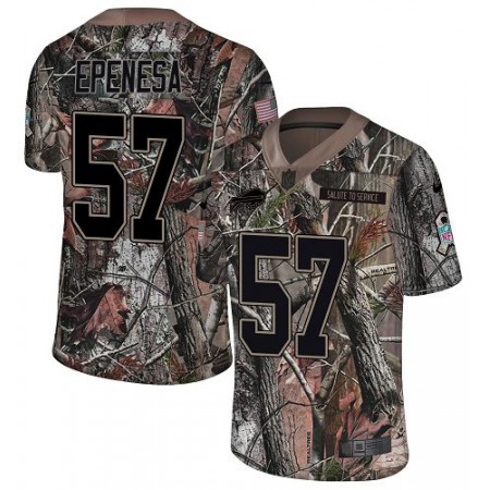 Nike Bills #57 A.J. Epenesas Camo Men's Stitched NFL Limited Rush Realtree Jersey
