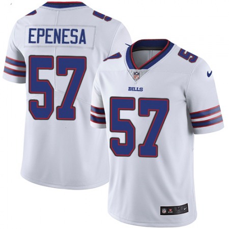 Nike Bills #57 A.J. Epenesas White Men's Stitched NFL Vapor Untouchable Limited Jersey