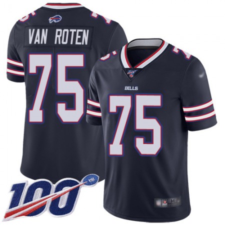 Nike Bills #75 Greg Van Roten Navy Men's Stitched NFL Limited Inverted Legend 100th Season Jersey