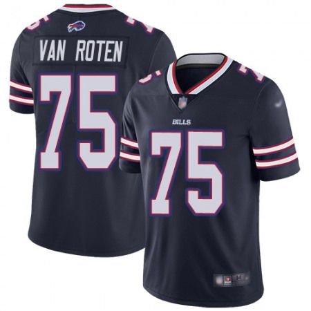 Nike Bills #75 Greg Van Roten Navy Men's Stitched NFL Limited Inverted Legend Jersey