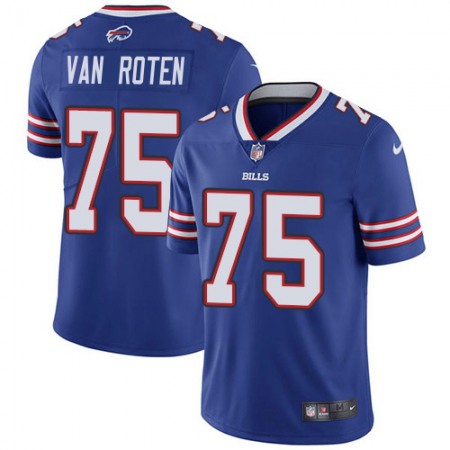 Nike Bills #75 Greg Van Roten Royal Blue Team Color Men's Stitched NFL Vapor Untouchable Limited Jersey
