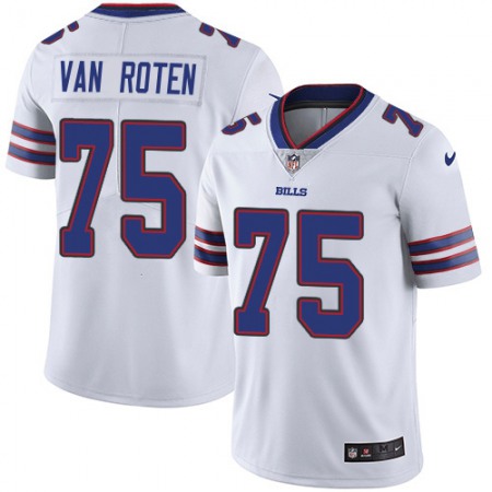 Nike Bills #75 Greg Van Roten White Men's Stitched NFL Vapor Untouchable Limited Jersey