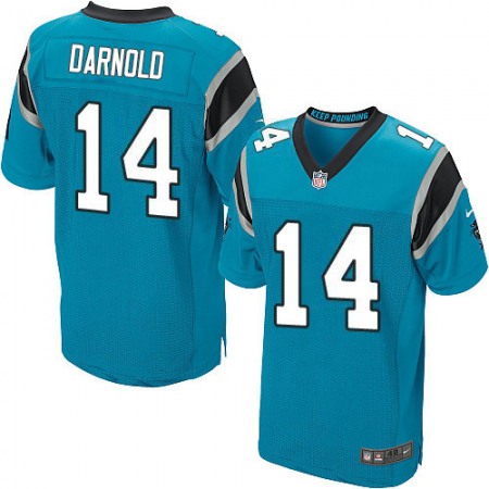 Nike Panthers #14 Sam Darnold Blue Alternate Men's Stitched NFL Elite Jersey