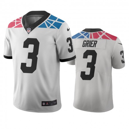 Carolina Panthers #3 Will Grier White Vapor Limited City Edition NFL Jersey