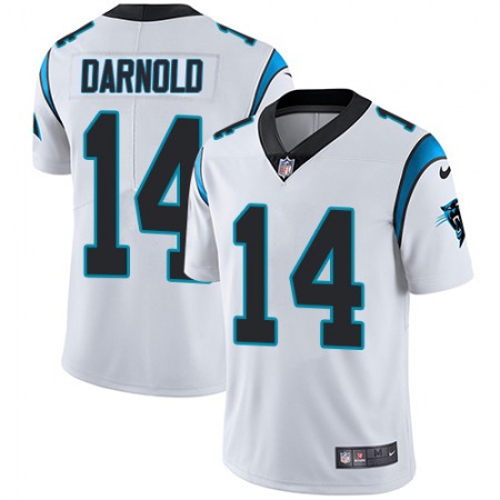 Nike Panthers #14 Sam Darnold White Men's Stitched NFL Vapor Untouchable Limited Jersey